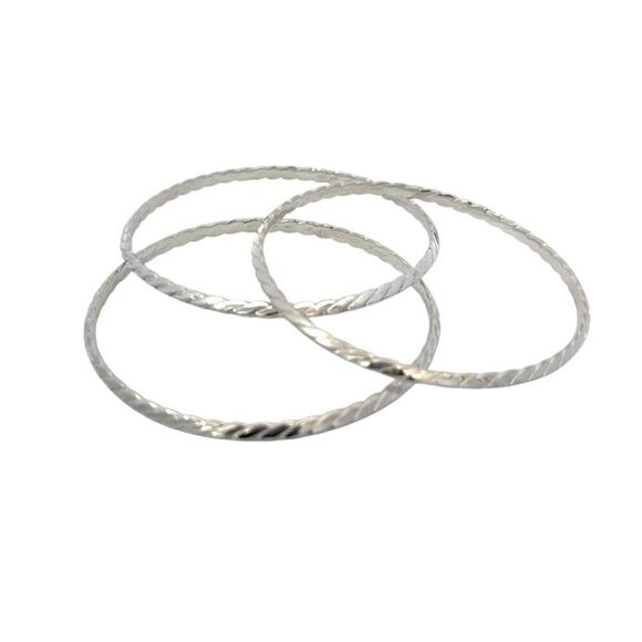 Tiffany & Co Single Bangle Bracelet Sterling Silver Estate TIF871 - Picture 9 of 15